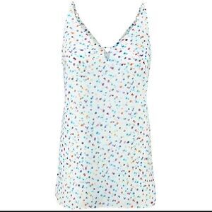 CAbi NWT Camisole Polka Dot Confetti Multi Colored size XS 5231 Blue White Pink